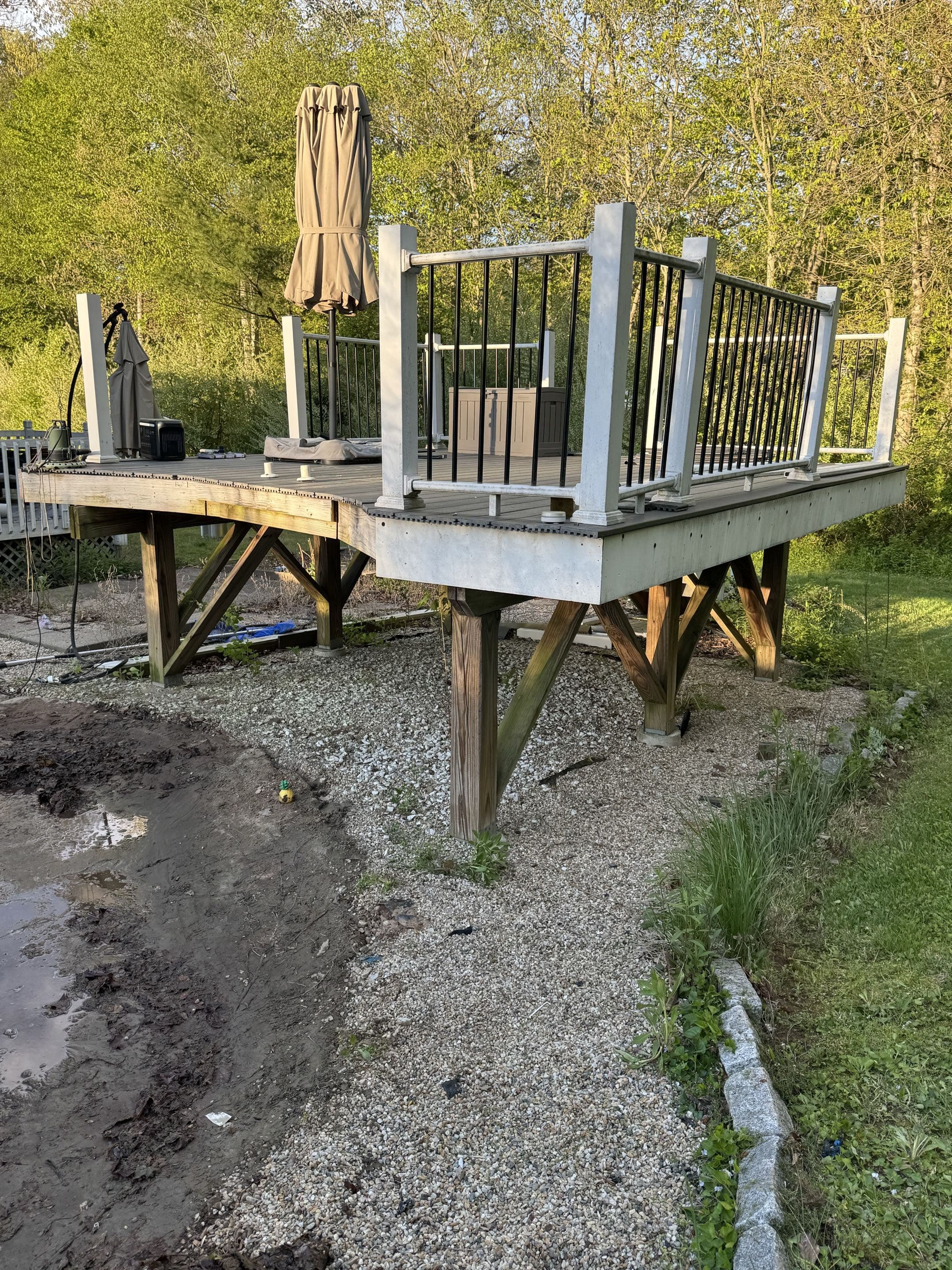 Deck demolition in West Haven, CT