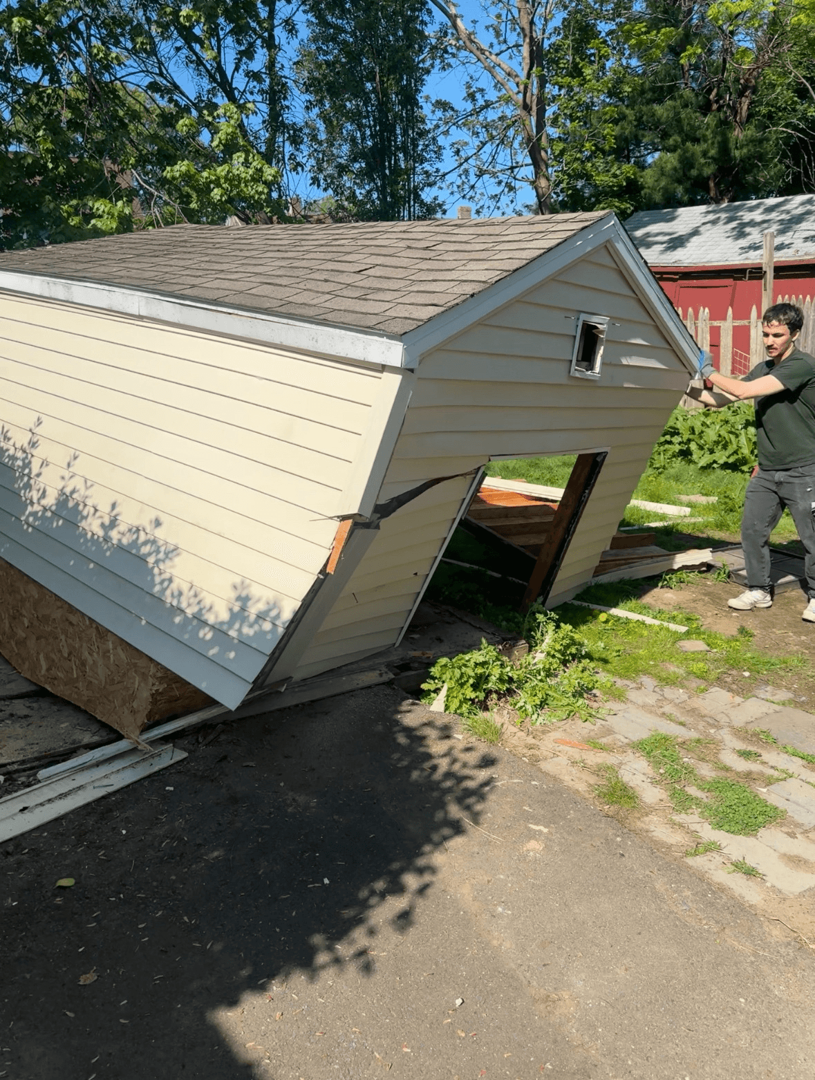 Shed removal in West Haven, CT